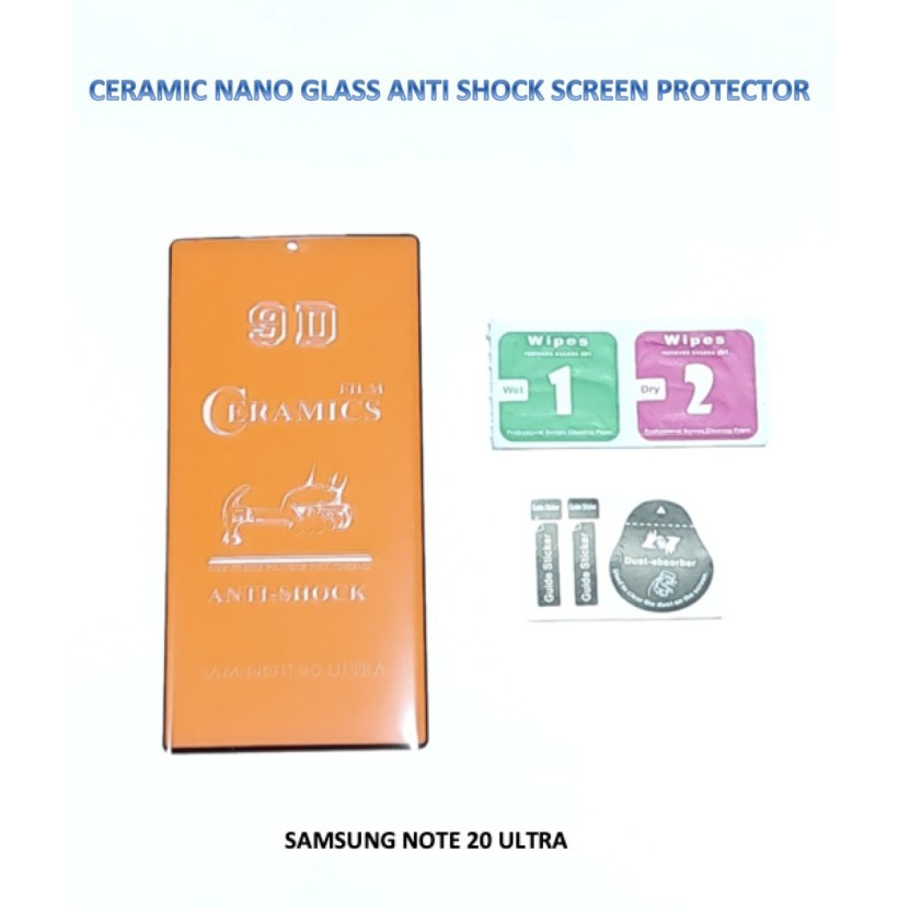 Samsung NOTE 20 / Samsung NOTE 20 ULTRA Ceramic Glass Anti Shock Premium Screen Protector Full