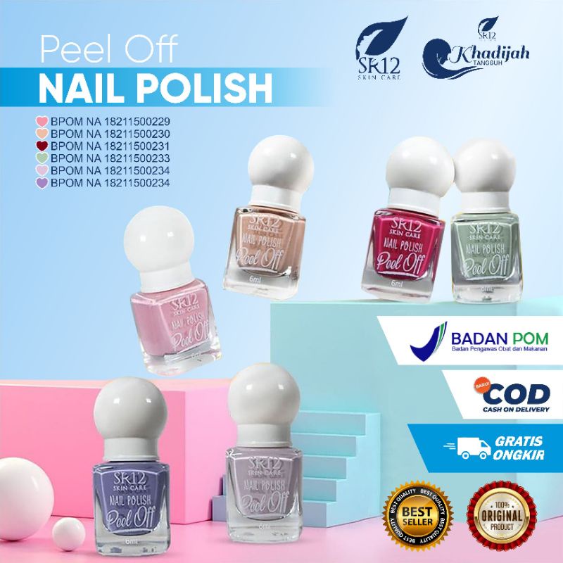 Jual KUTEK / NAIL POLISH SR12 PEEL OFF | Shopee Indonesia