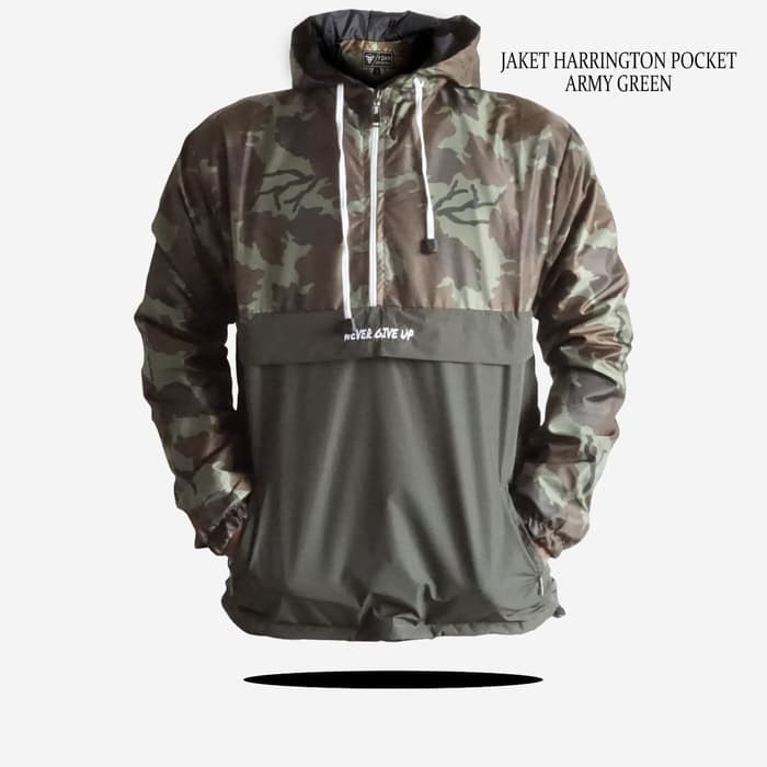 JAKET HARRINGTON WATERPROOF HOODIE BISA DILEPAS