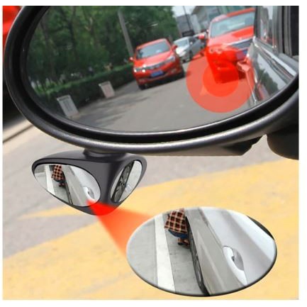 KACA TAMBAHAN Spion BAWAH MOBIL Blind Spot Mirror 2 Sisi in 1 Cermin