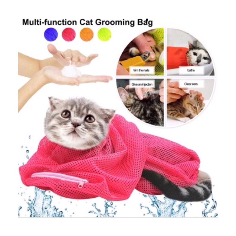 Cat Grooming Bag - Pet Grooming Bag Kantong Mandi Kucing