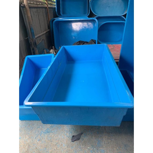 KOLAM IKAN BAK IKAN BESAR BAK FIBER KOTAK 150 X 100 X 50CM