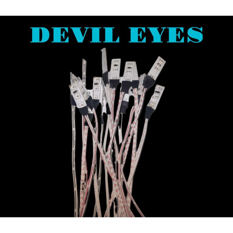 LAMPU ALIS MOTOR 30CM LED DRL FLEKSIBEL TIDAK BINTIK 12V [ 1 BIJI ] BEAT,VARIO,NMAX,PCX,AEROX DLL-Devil eyes iceblue
