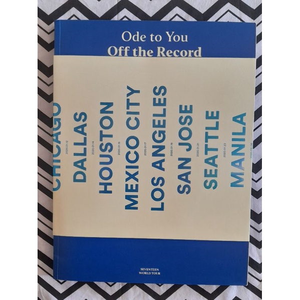 PHOTOBOOK SEVENTEEN ODE TO YOU OFF THE RECORD OFFICIAL
