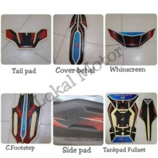 Fulset stiker timbul resin tankpad ADV 150 kualitas top