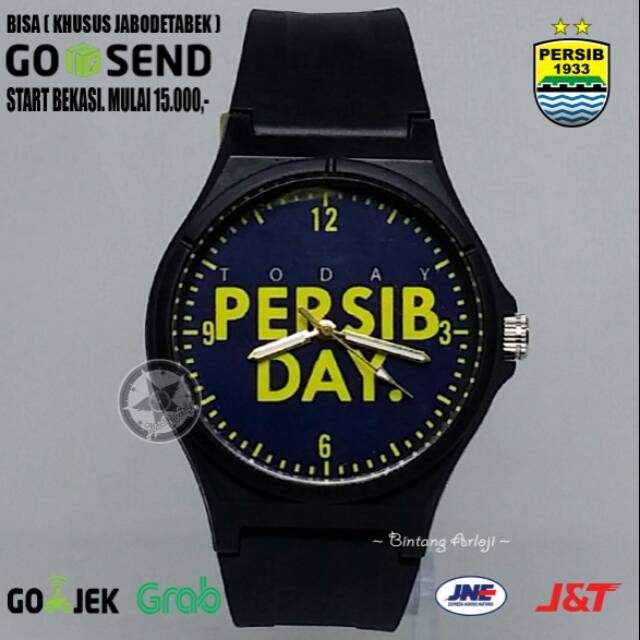 JAM TANGAN PERSIB ANTI AIR (+BOX JAM BB &amp; +BATREI CADANGAN)