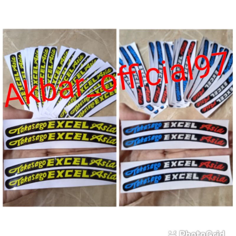 stiker velg takasago excel thailand sticker velg daytona racing boy