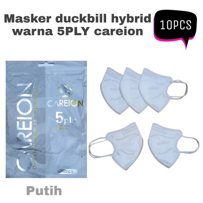 Masker Duckbill Hybrid 4ply Careion Duckbill Kawat Hidung
