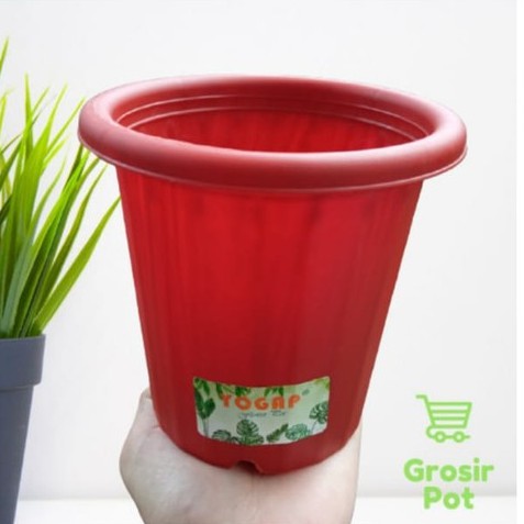 GROSIR POT Bunga Yogap YPT 10 Coklat/Pot Tanaman