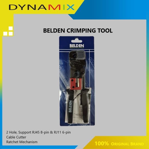 BELDEN Crimping Tool RJ45 &amp; RJ11 Deluxe Modular Plug Tool - AP100007 ORIGINAL BELDEN | Alat Krimping Tang Krimping Kriping kabel LAN