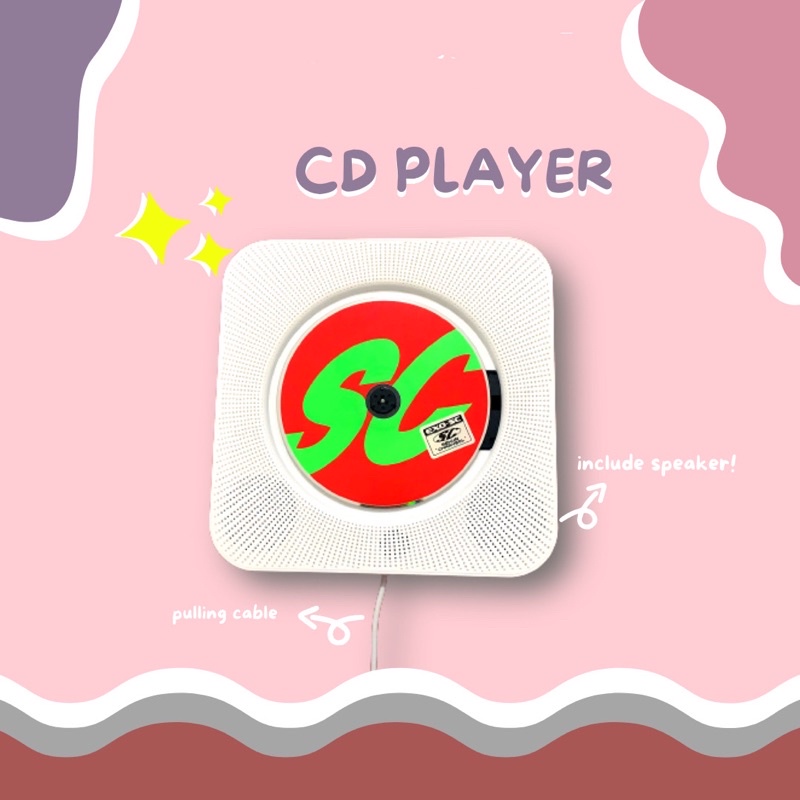 CD Player Portable KPOP / Wallmounted CD Player Ready Stock Shopee