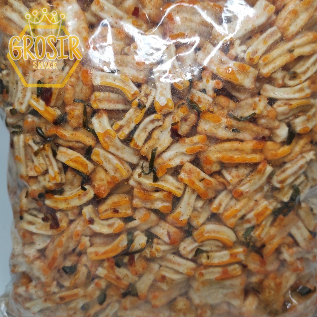 Kerupuk Belimbing Seblak Kering 500gr+ Extra Daun Jeruk