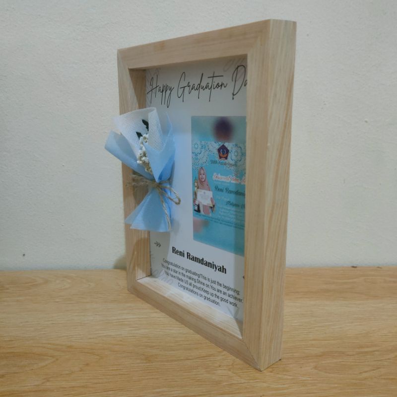 Kado untuk Cewek 1 Paket + Box / Gift Foto 2D Flower in Frame / Kado Wisuda / Kado Pernikahan/ Gift Birthday/ Hadiah Ulang Tahun