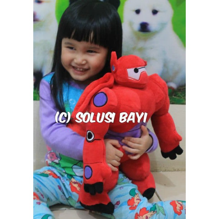 Boneka Plush BayMax Big Hero 6 Warna Merah