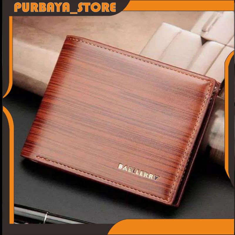 DOMPET PRIA- DOMPET BAELLERRY PRIA- DOMPET LIPAT KULIT KILAP IMPORT 6 SLOT KARTU