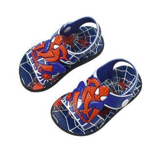 Sepatu Sandal  Dengan Bahan Non Slip Dan Gambar  Spiderman 
