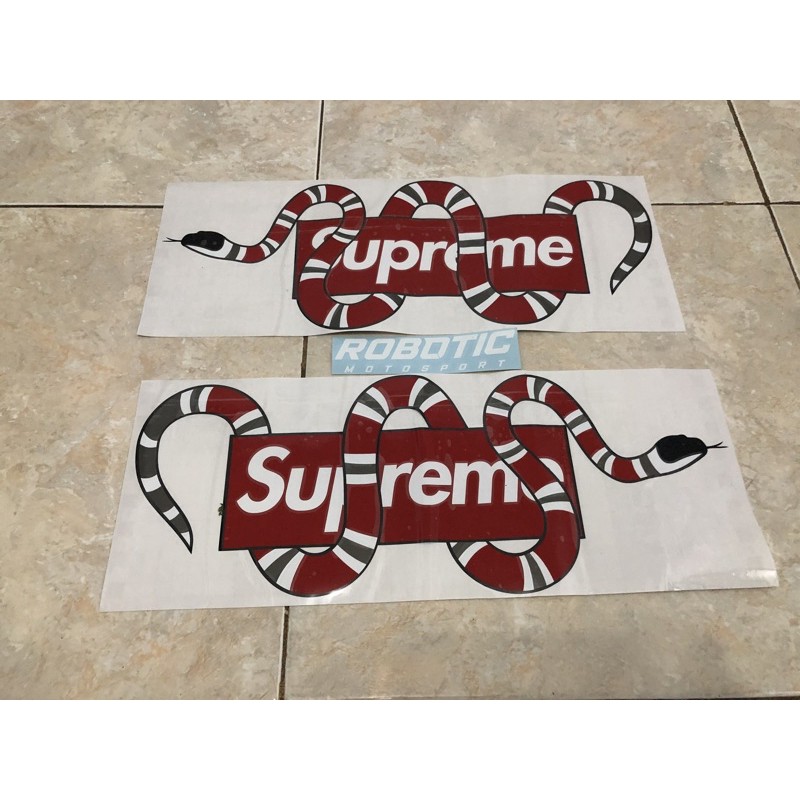 Stiker Supreme uler scoopy