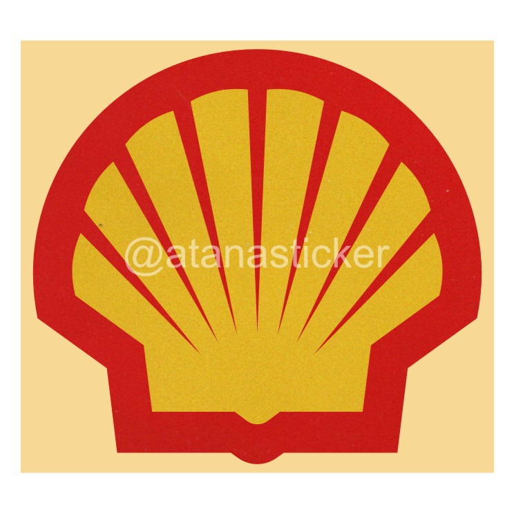 Sticker Cutting Logogram Shell 6x5,5cm