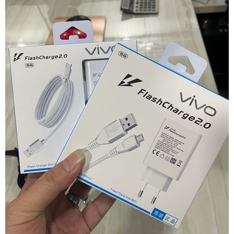 TRAVEL CHARGER VIVO X30 ORIGINAL 100% MICRO &amp; TIPE-C 2.0A FAST CHARGING