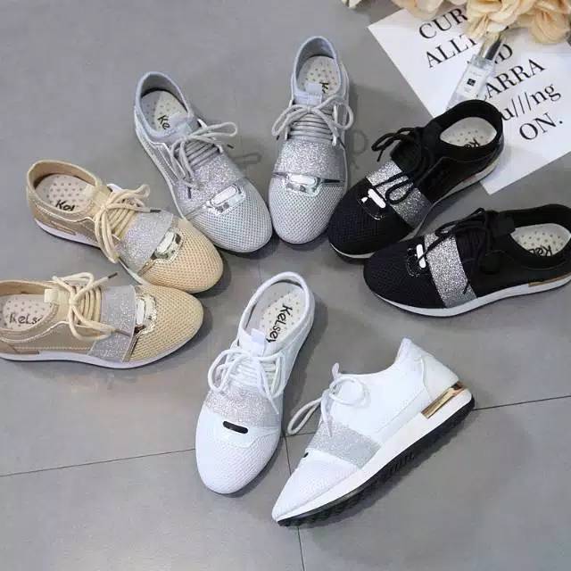 *Sepatu KeLsey Megan Sneakers D08*