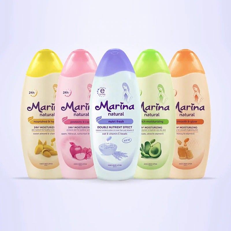 MARINA NATURAL HAND &amp; BODY LOTION 475ML