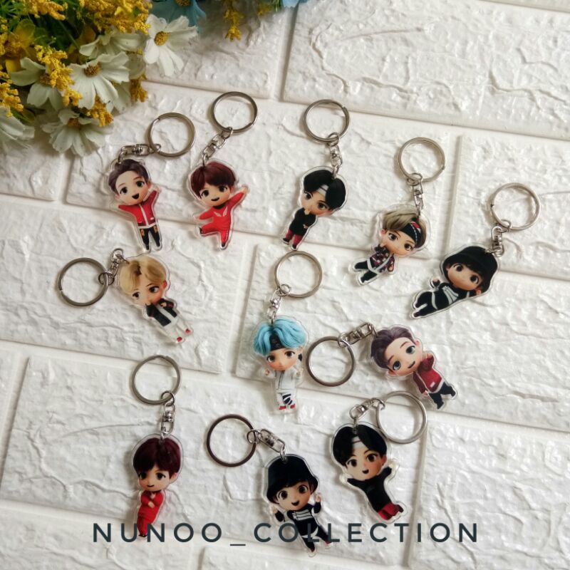 Gantungan Kunci KPOP BT21 Key Chain Tiny Tan Unofficial Murah