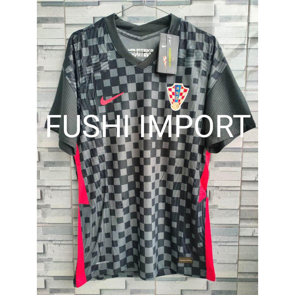 HQ PLAYER ISSUE - JERSEY BOLA KROASIA AWAY EURO CUP 2021 VAPORKNIT HIGH QUALITY IMPORT