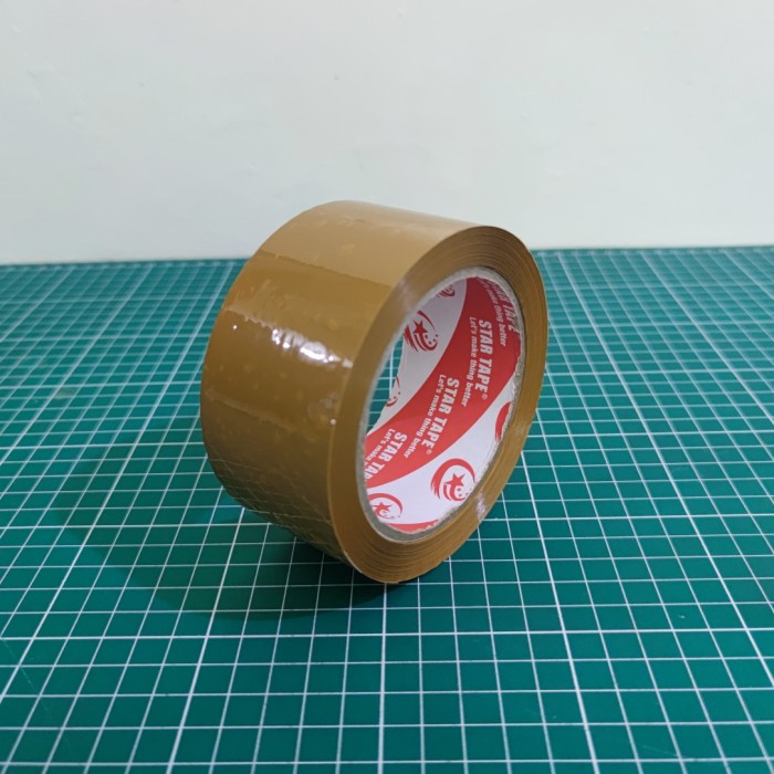 

perekat-pengikat- lakban coklat star tape 48mmx90y termurah -pengikat-perekat.