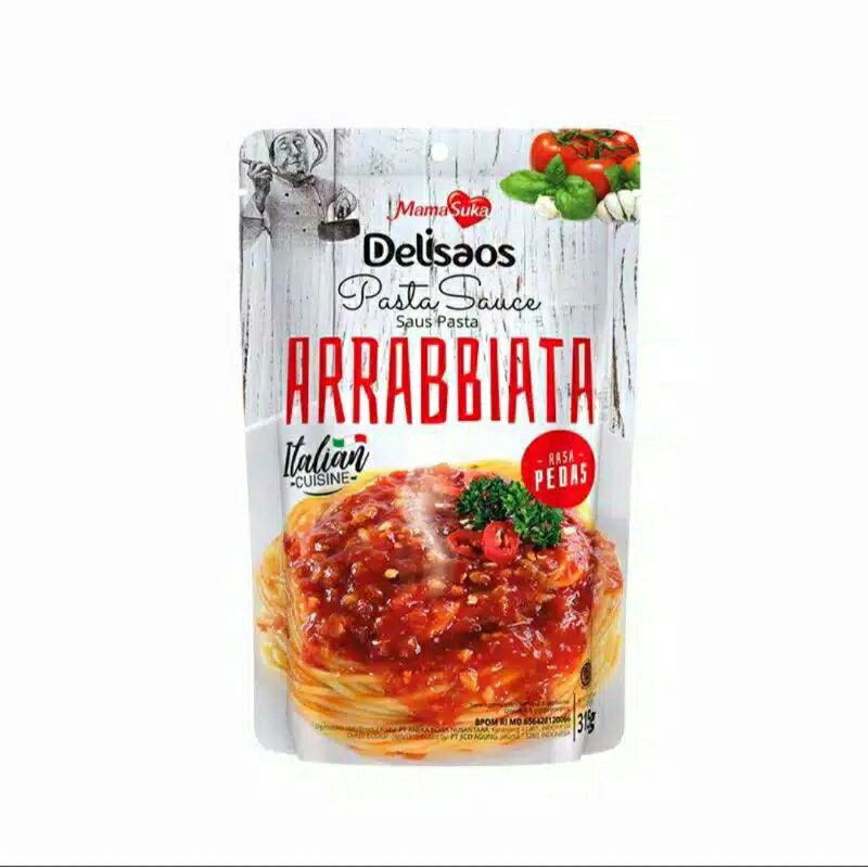 

Delisaos Saus Pasta 315gr [3 Varian Rasa]