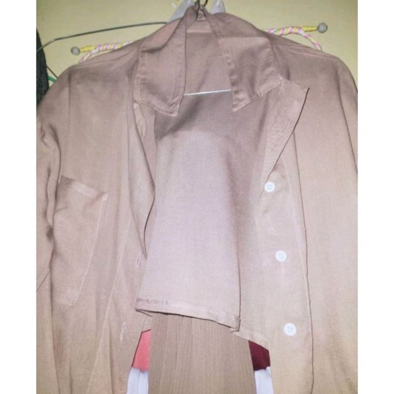 KEMEJA WANITA CROP MONICA KATUN POLY VTJC-1950(Silakan menghubungi saya untuk keterangan produk lebi