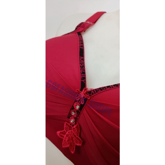 3PCS COD  BH JUMBO POLOS Bra Misslily EXTRA COMFORT L 211/ 111 Import Cup C Besar Jumbo Kait 3 Brukat Tanpa Kawat Miss Lily Original BRA CUP BESAR MISSLILY PREMIUM ML 111 PREMIUM SUPER COMFORT BRA / BH JUPE / BRA CANTIK IMPORT