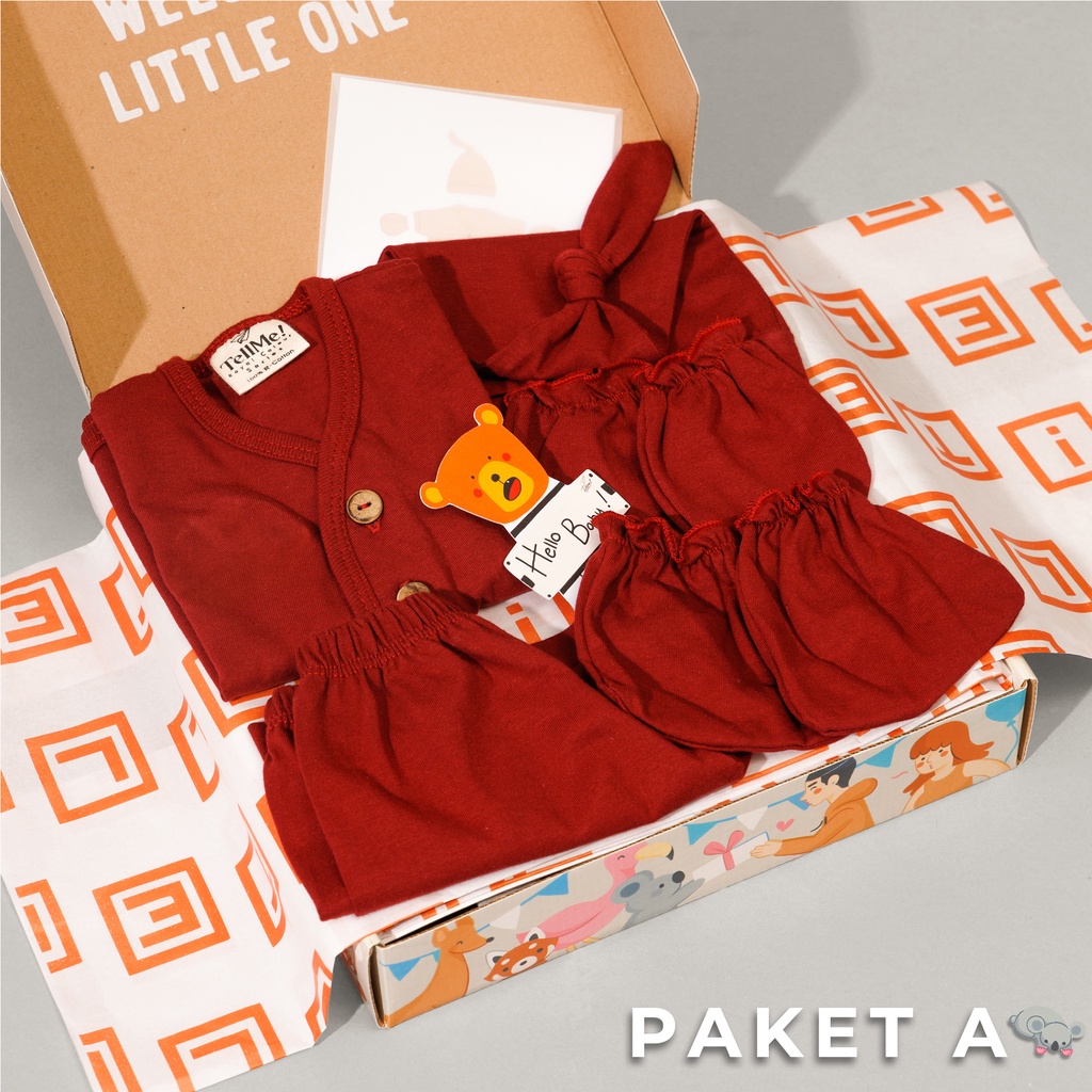 Hampers Bayi Newborn Baby Gift Set Parcel Hadiah Kado Lahiran Laki Laki Perempuan Cowok Cewek Custom-PAKET A