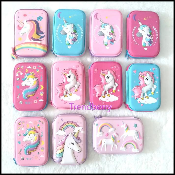 

Heaven | Tempat Pensil Unicorn Kotak Pensil Pensil Case Hardtop 3D Unicorn Lucu