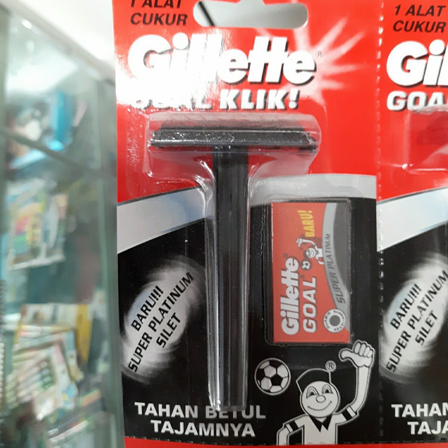 1 BUAH Gillette Goal Klik Alat Cukur Jenggot Kumis