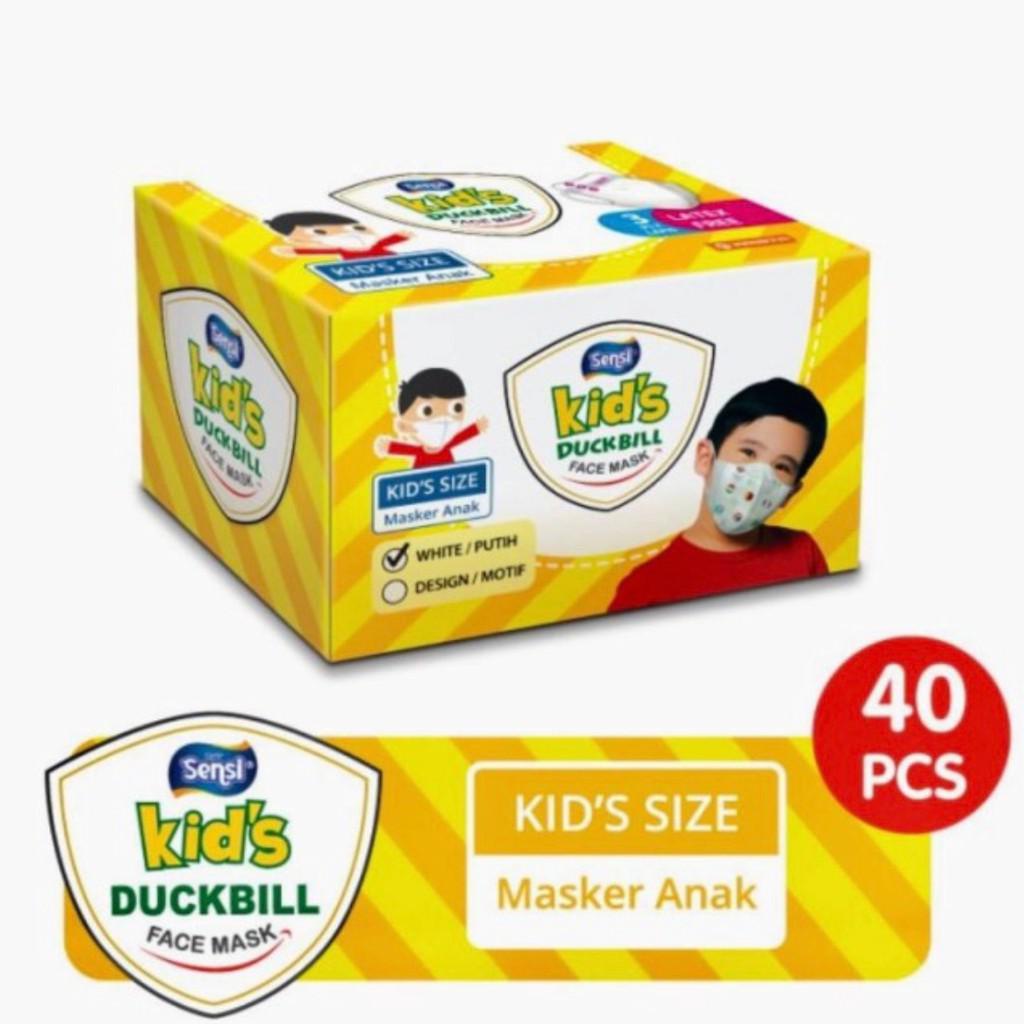 Sensi Kids Duckbill Masker per Box isi 40 pcs