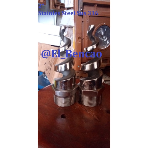 Nozzle Spiral Cone Stainless Steel - Spray Nozzle Sprinkler 2 Inchi
