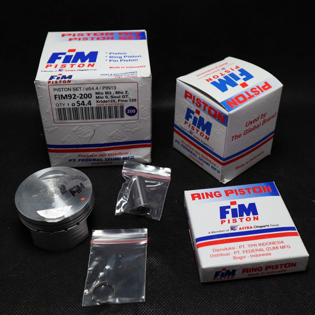 PISTON KIT ATAU SEHER KIT FIM92 MIO-125, MIO M3 KIT FIM