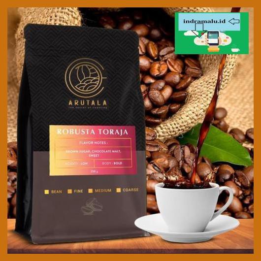 

Tytr7S6- Arutala Kopi Toraja Rantebua Robusta Coffee Indonesia 250 Gr - Biji Re7Rti8-