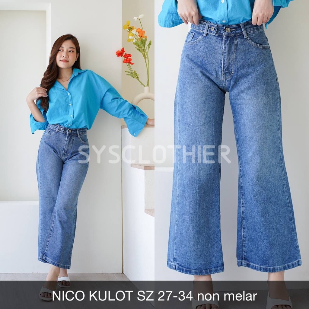 CELANA JEANS WANITA NICO KULOT PREMIUM-SYSCLOTHIER