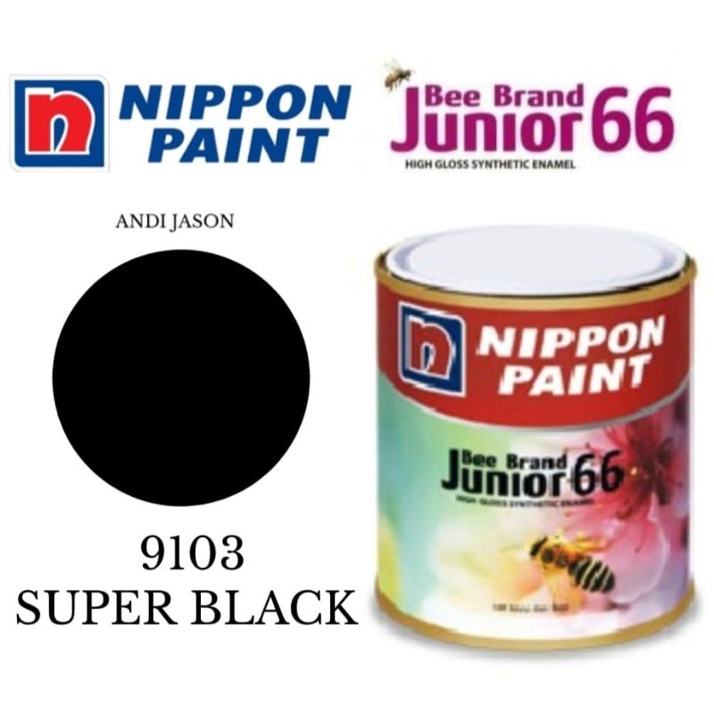 CAT BEE BRAND JUNIOR 66.  0.94 LITER NO 9103 SUPER BLACK CAT MINYAK KAYU DAN BESI