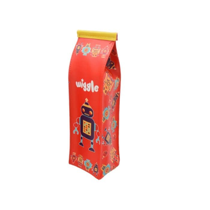 TEMPAT PENSIL WIGGLE Karakter Anak Robot Milk Pencil Case Wiggle Original Tempat ATK Alat Tulis Anak