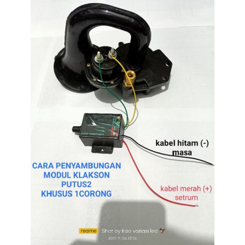 modul klakson putus putus motor mobil truk dan bus 12 - 24 volt