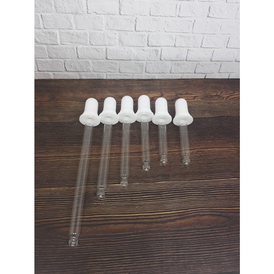 Pipet Kaca Tumpul Dan Karet Putih Isi 10pcs