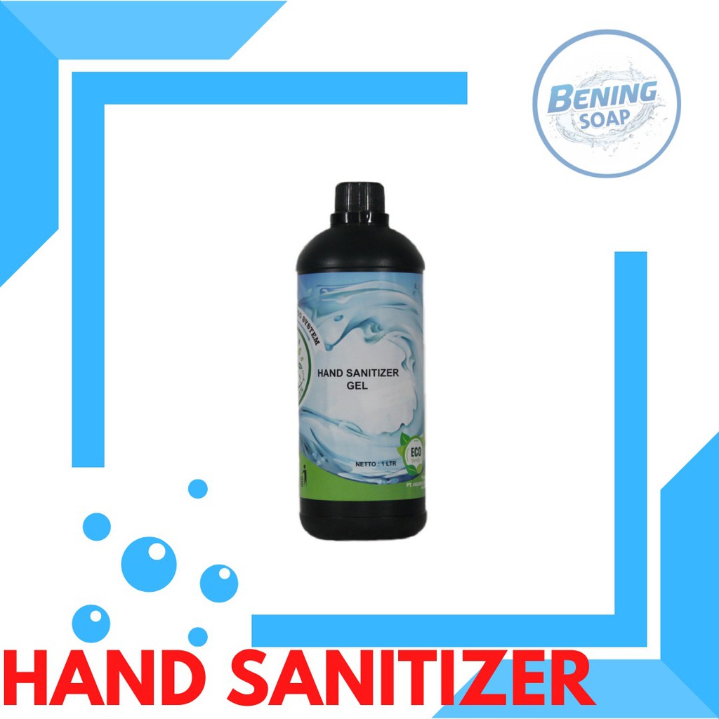 HANDSANITIZER HAND SANITIZER CAIR ISI ULANG REFILL 1 LITER BENING ANTIKUMAN