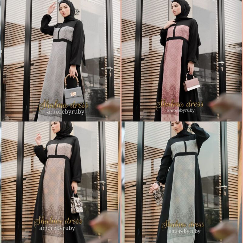 GAMIS SHALMA DRESS AMORE BY RUBY MOTIF