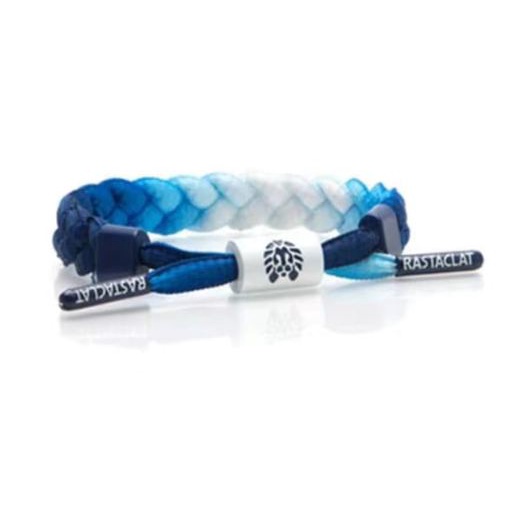 BRACELET GELANG TALI KAIN PRIA BASKET SILVER SOX RAS BLUE WHITE