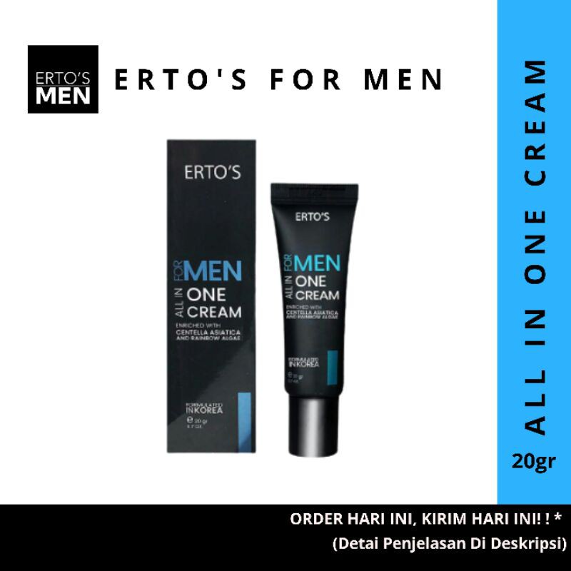 [ORI] Pelembab Perawatan Wajah Pria All One Cream Men Mencerahkan Wajah dan Membuat Kulit Wajah lebih Muda BPOM 100% Original