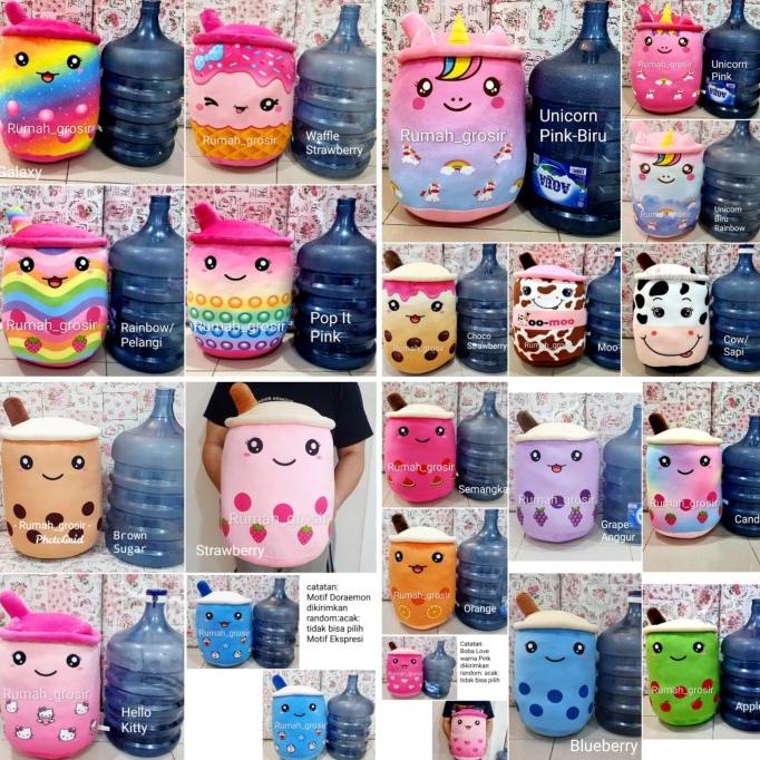 Boneka Boba Bubble Milk Tea Brown Sugar Ukuran JUMBO