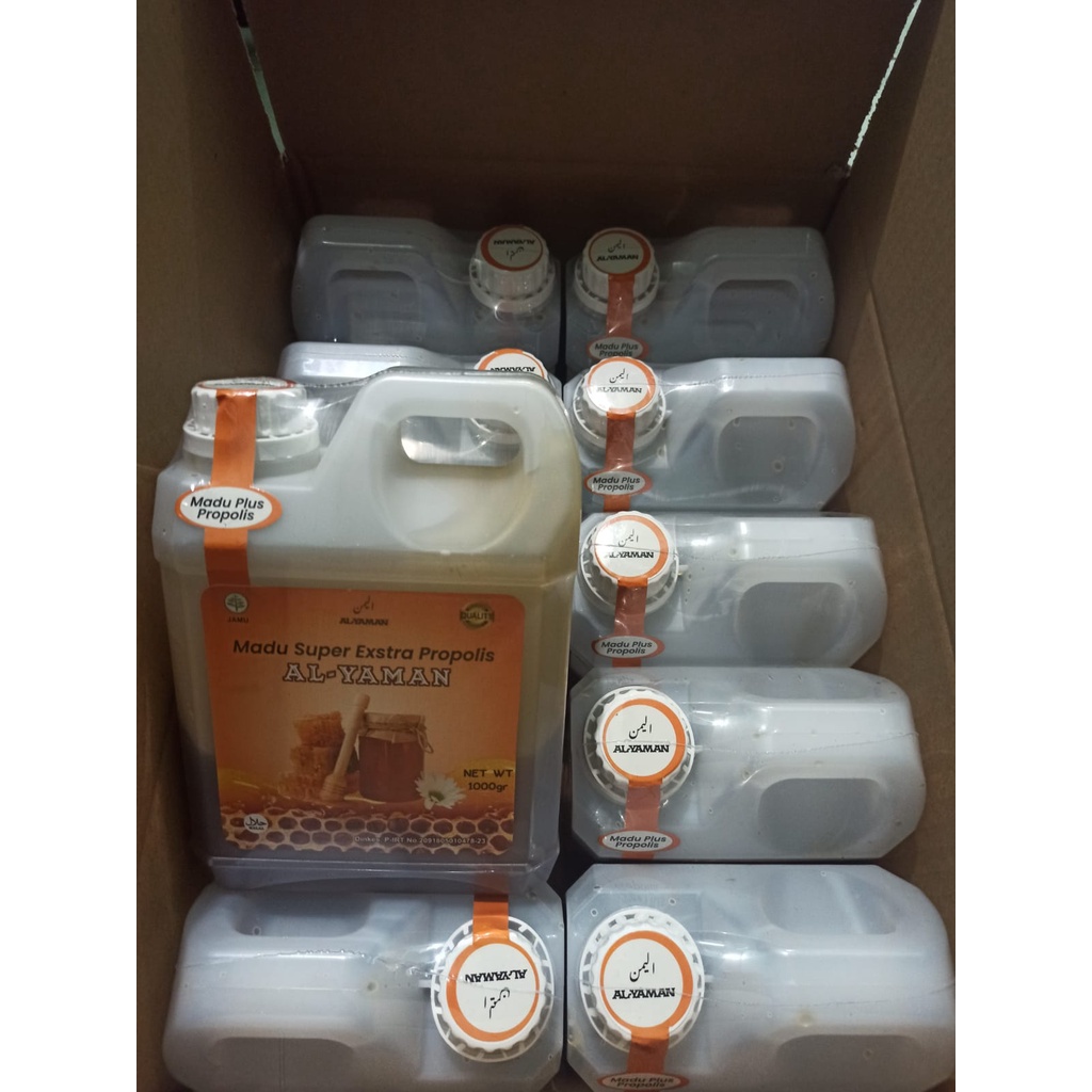 Al-Yaman Paket Reseller Grosir  Madu Manis Super Ekstra Propolis 10kg