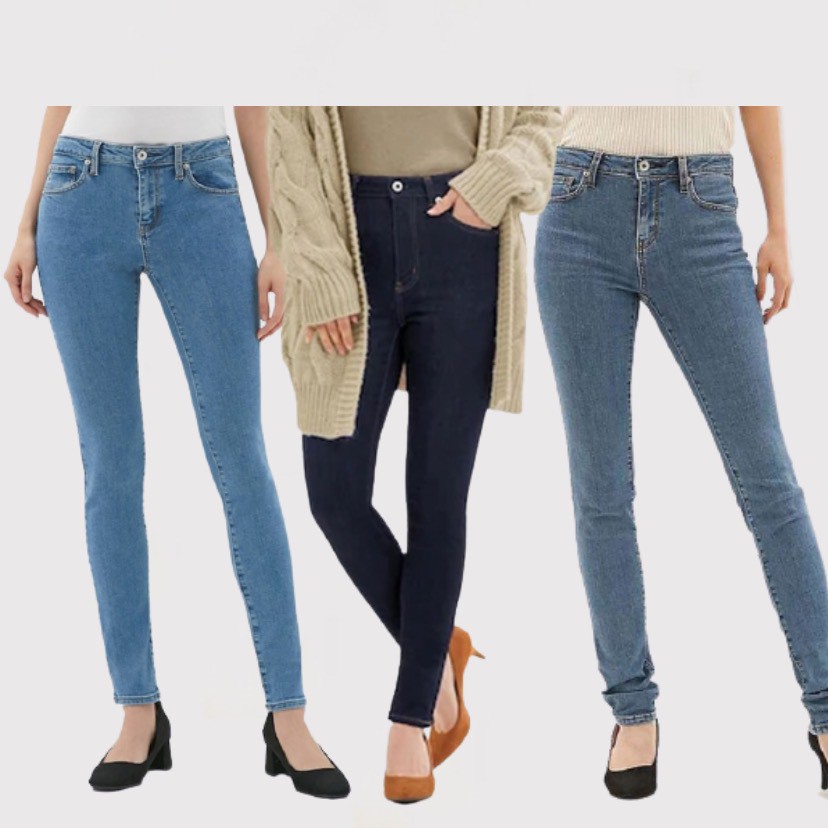 GU by UNIQLO Skinny Jeans Blue Hrise Skinny